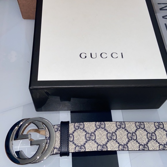 Gucci GG Supreme belt with G buckle - Picture 2 of 8